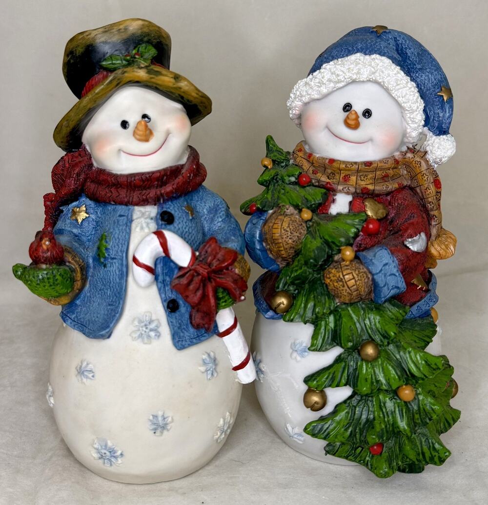 Home Interiors Winter Snowmen Snow Pals Decorative Holiday Figurines V-11076